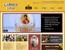 Tablet Screenshot of carmenbardetapas.com